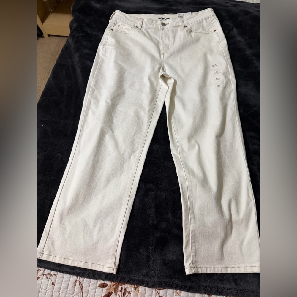 Sonoma Women's High Rise Jeans - Cream
